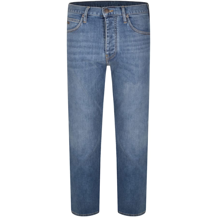 Emporio Armani J21 Regular Jeans Light Wash Blue | Mainline